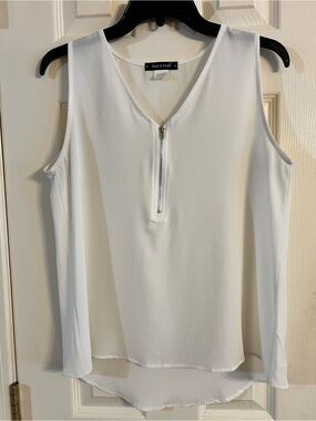 Sage & Vicky Zip-Front Sleeveless Tank